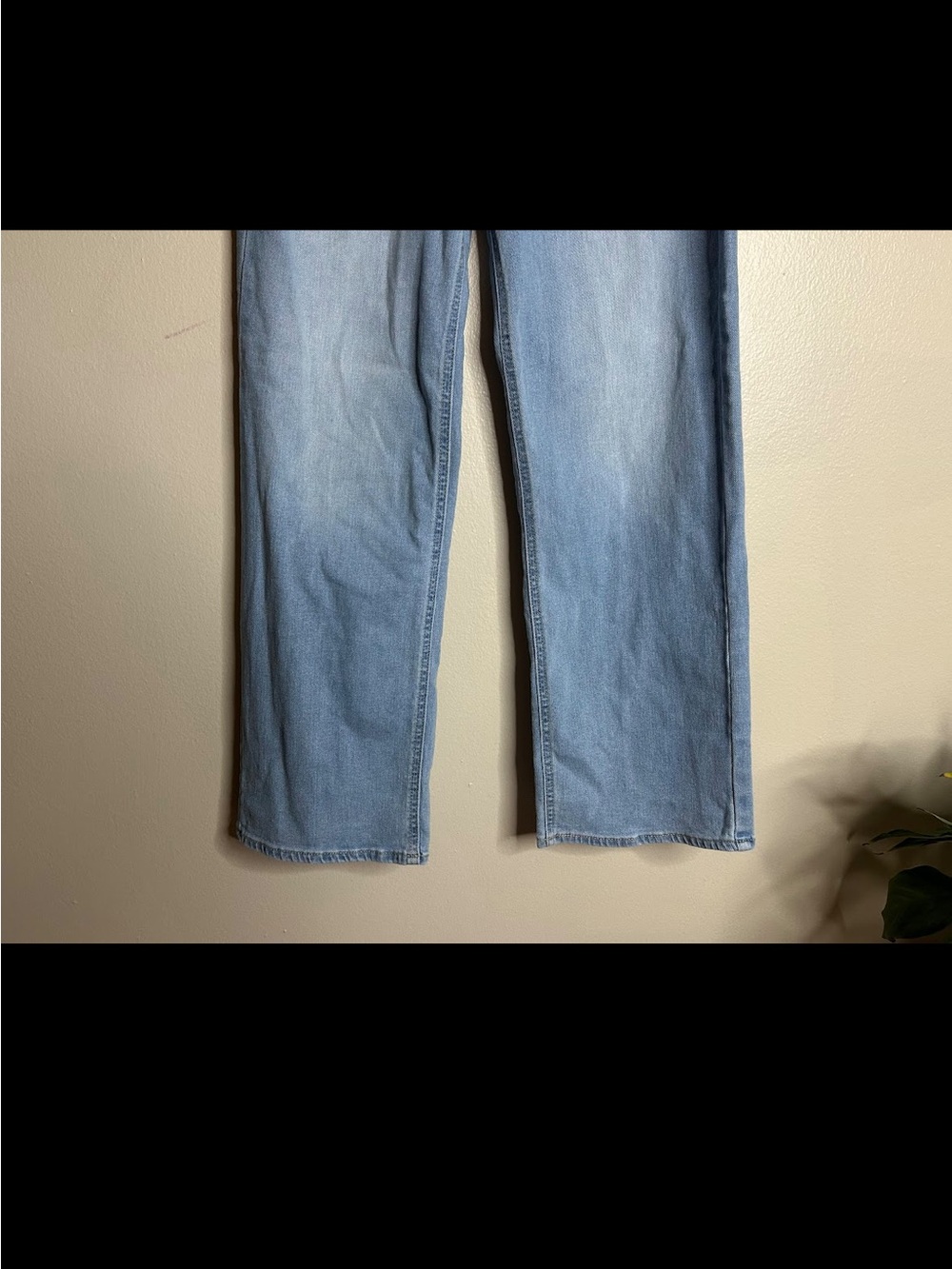 Old Navy Jeans Womens 4 High Rise Wide Leg Light Wash Modest Neutral Capsule - Picture 5 of 7